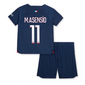 Paris Saint-Germain Marco Asensio #11 Hemmakläder Barn 2023-24 Kortärmad (+ Korta byxor)